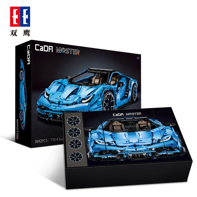 3789pcs C61041 CADA  Lamborghinis 100 year Centenario 1:8 - Image 11
