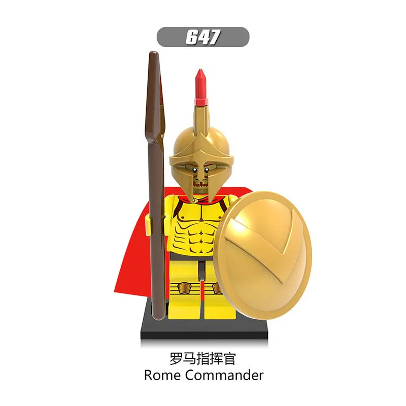 X0164 medieval egypt roman soldier series spartan warrior Minifigures - Image 6